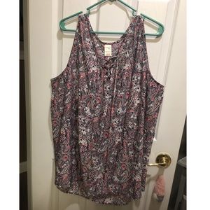 Pink Sleeveless Blouse